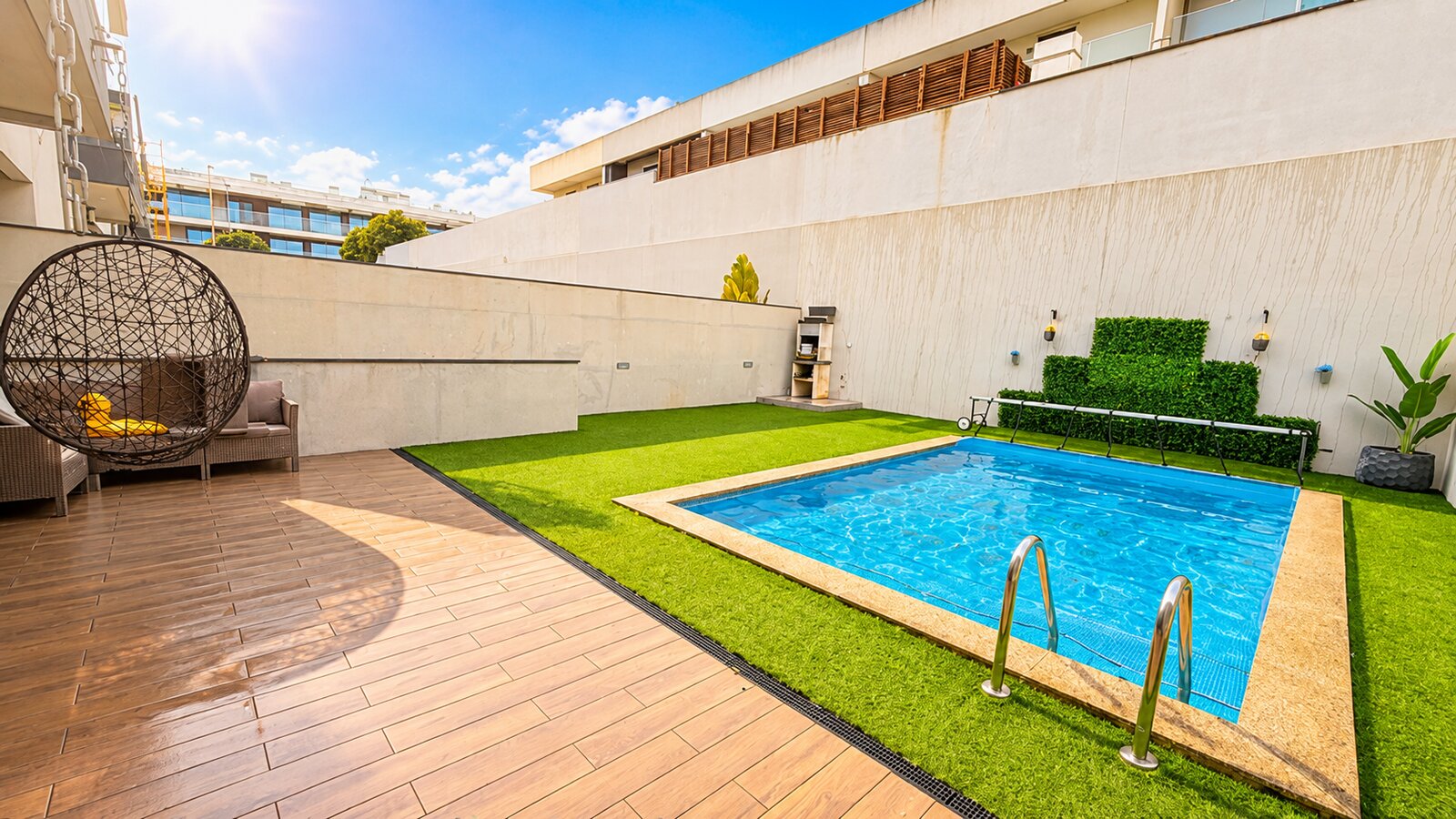 Piscina aquecida, vista principal